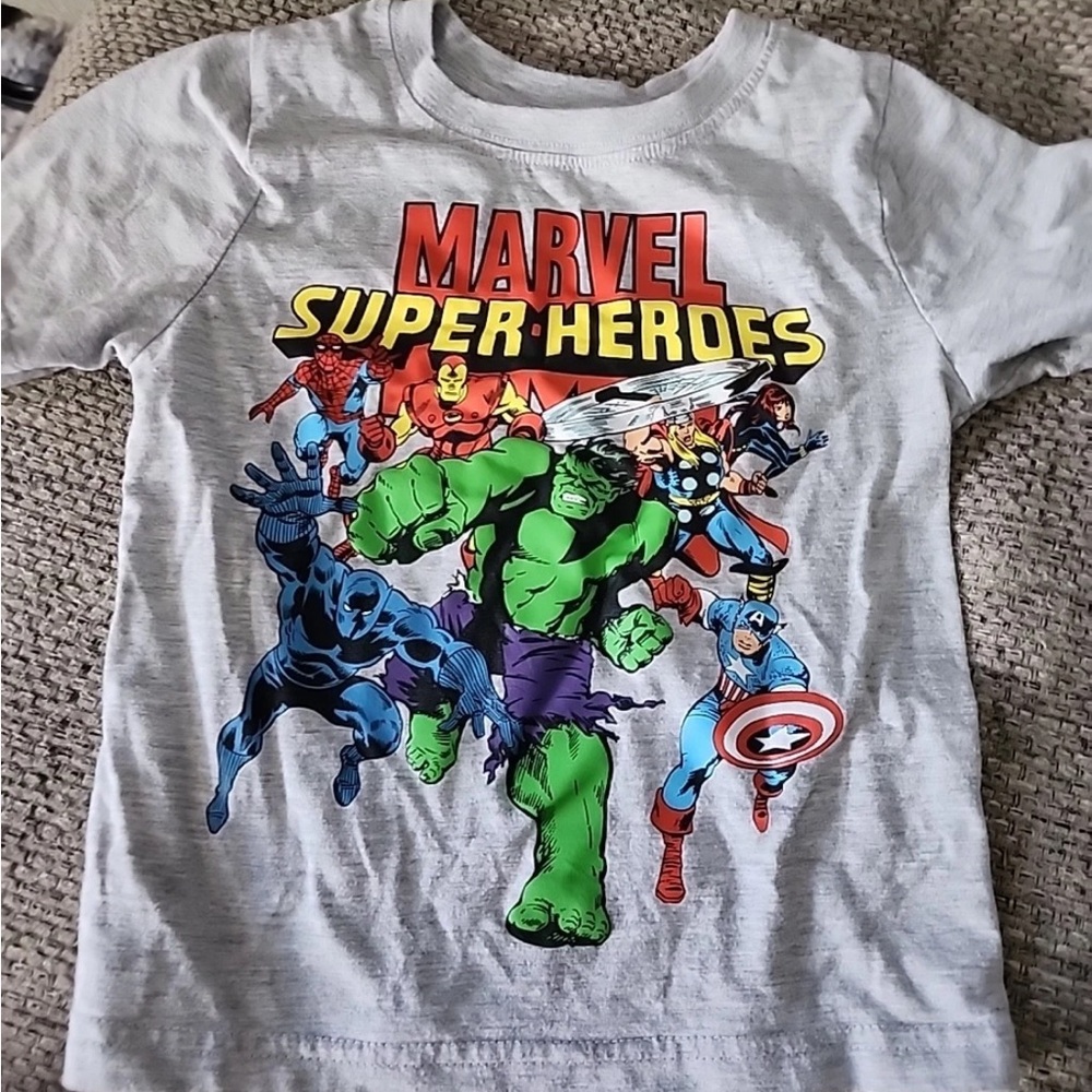 Marvel Super Heroes Kids Costume T-Shirt - Gray 3T